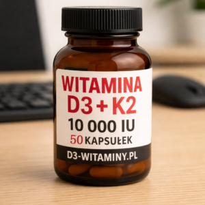 Witamina D3 + K2 10000 IU – Suplement diety 50kapsułek | D3-witaminy.pl